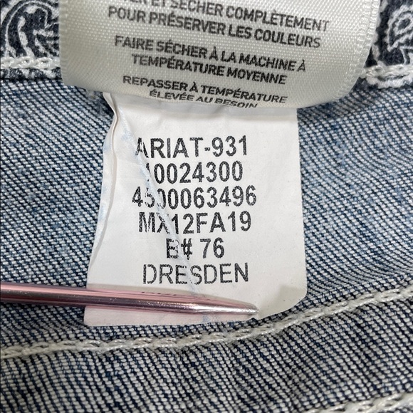 Women’s Ariat Real Riding Jean Whipstitch Bootcut Dresden Size 31R - Picture 10 of 13